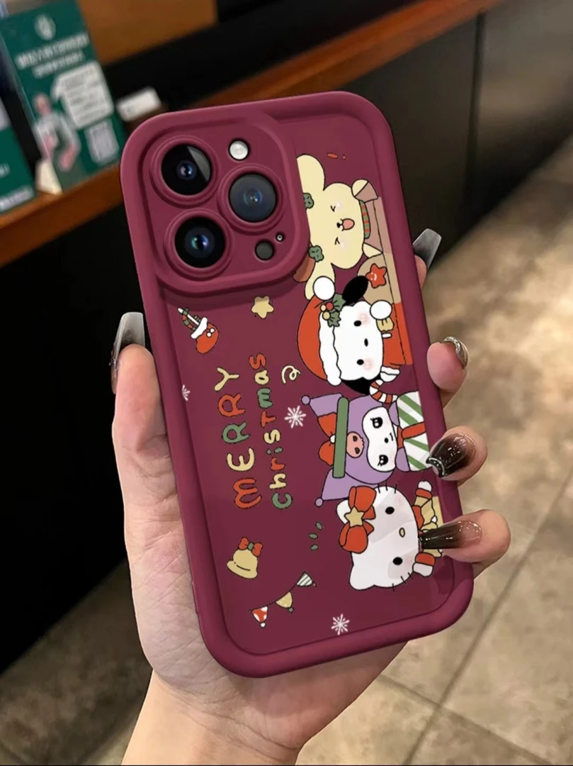 快乐kt猫适用苹果15pro14手机壳iphone13/12女11华为vivo小米oppo