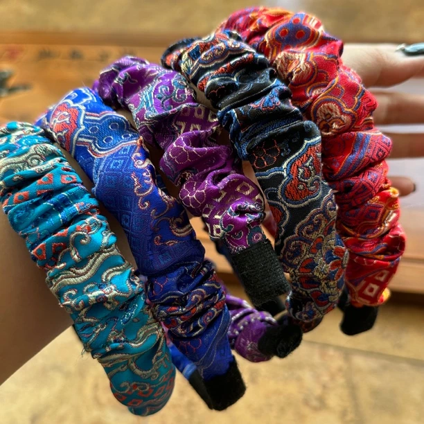 【蒙之艺】民族元素蒙古族缎面发箍