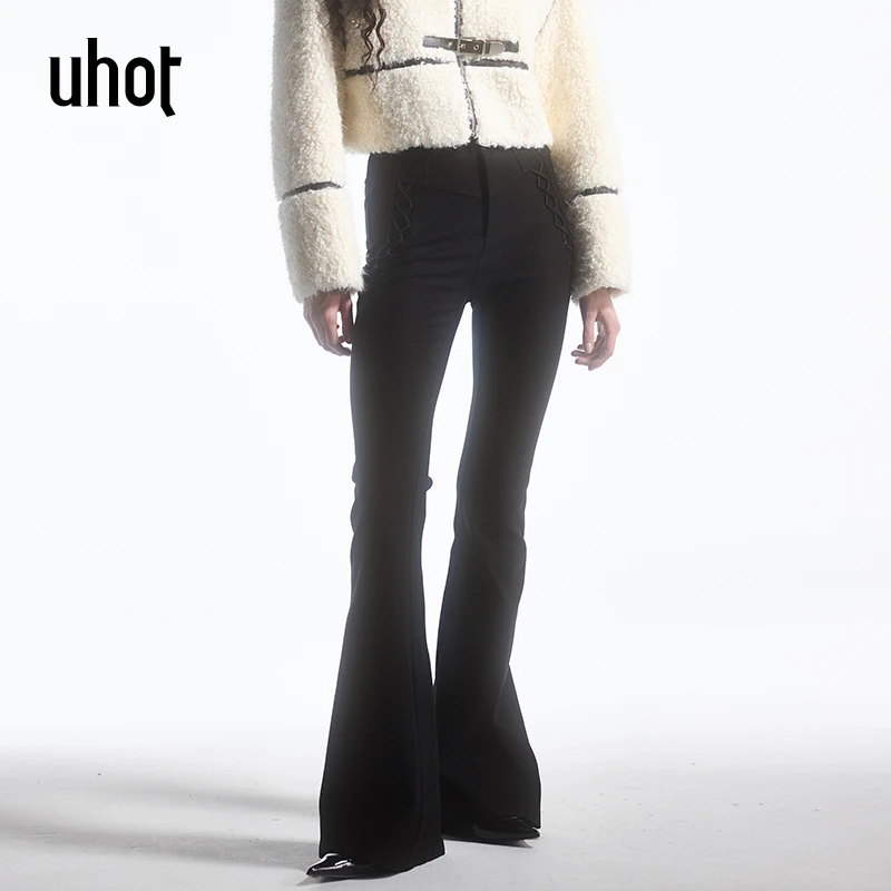 uhot 黑色长裤 UWFW2K116