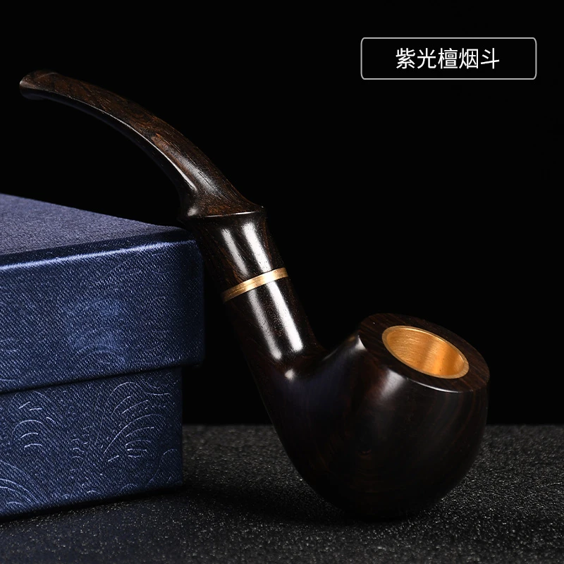 紫光檀(粗细)两用国标檀木老板大斗子实木手工打磨精美复古送长辈