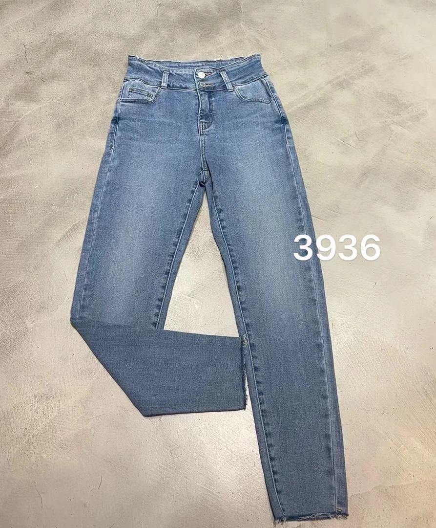 【吴姐定制】3936显瘦百搭时尚水洗牛仔裤