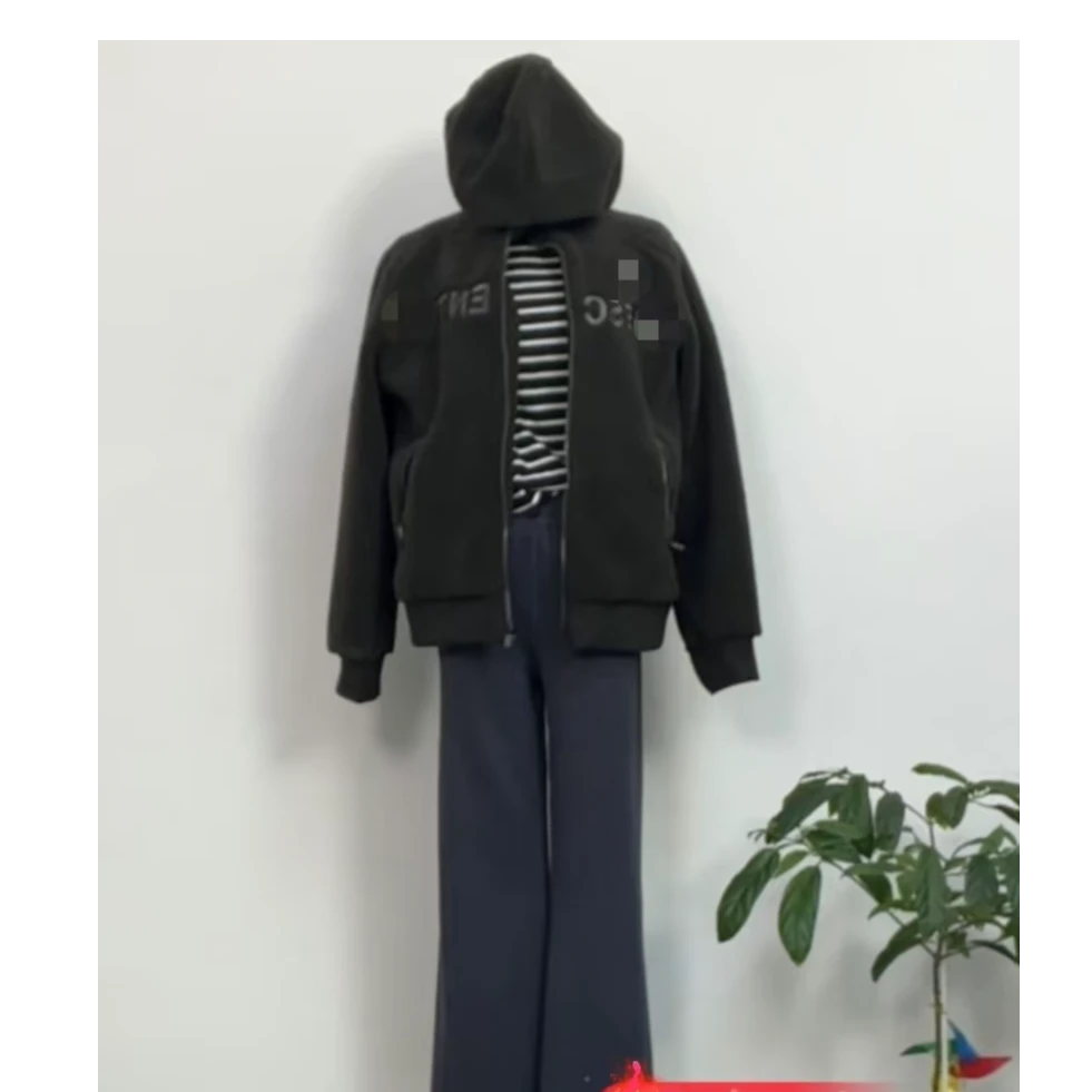 羊羔绒加厚拉链外套