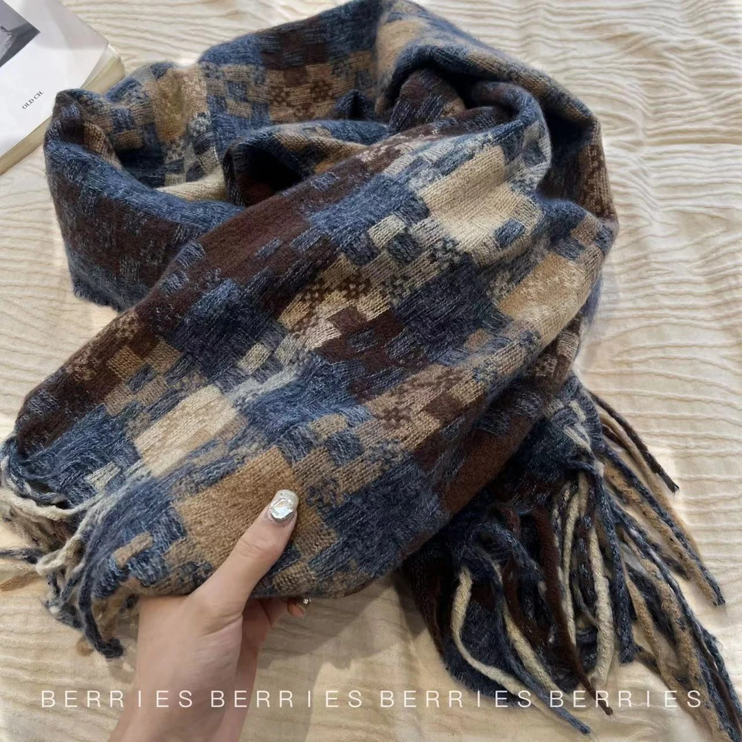【莓果森林】氛围感滴神~高品质冬季围巾加厚保暖男女长款围脖披肩