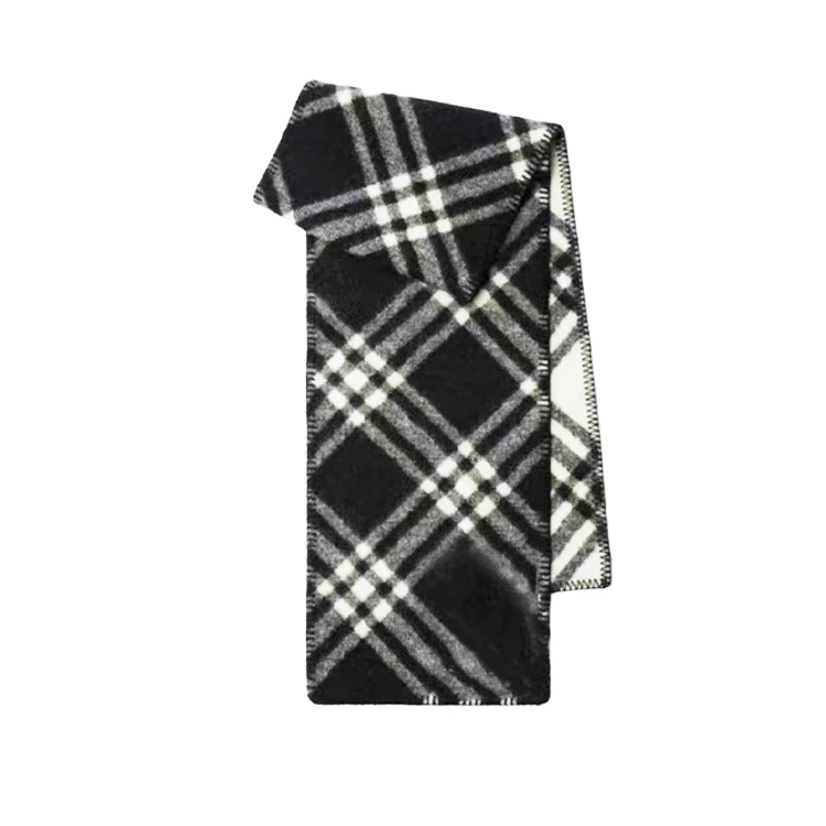 【DX.DAXI】全智贤同款黑白格围巾百搭平替秋冬季保暖加厚披肩