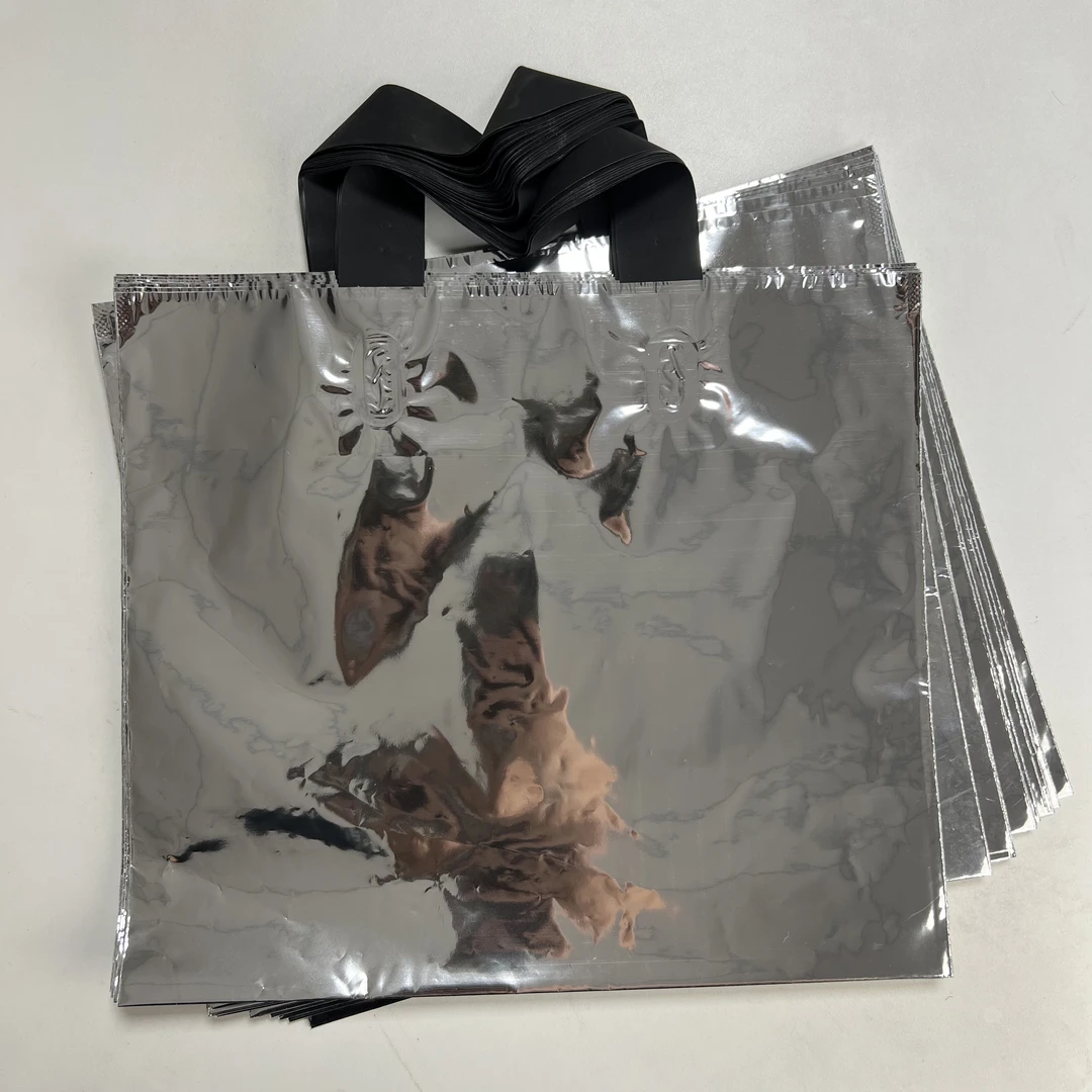 （福）简约好看男女服装店袋子高档礼品包装手拎胶袋时尚塑料购物袋