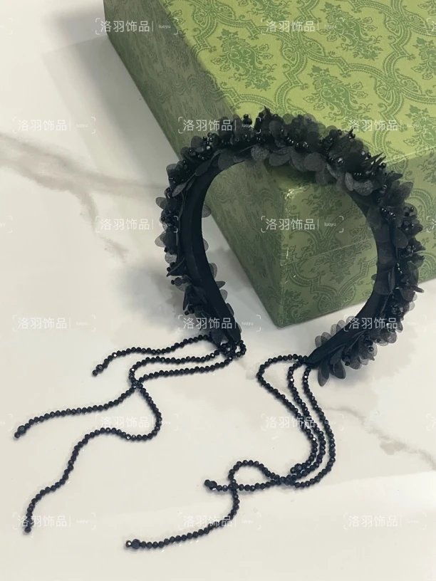 「缪斯女神」复古百搭优雅网纱发箍简约时尚气质网红法式丝绒秋冬