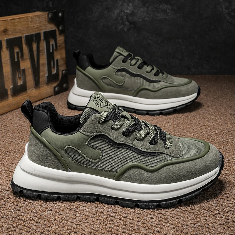 男士2025秋季新款轻便休闲舒适运动透气百搭跑步防臭软底潮鞋8851