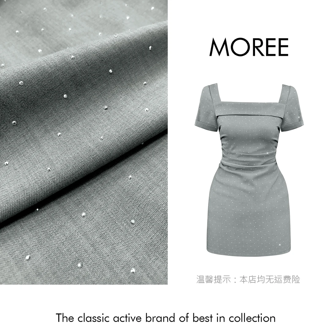 【MOREE】闪闪média-高级感设计感连衣裙-T037