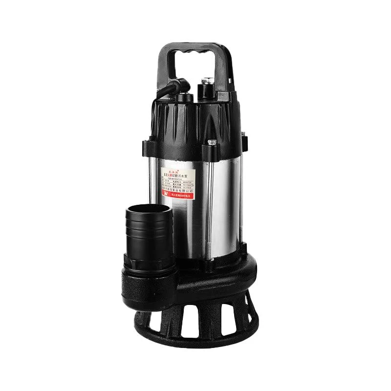 直流切割式污水泵48v60v72伏家用抽粪泥浆潜水泵电瓶电动车抽水泵