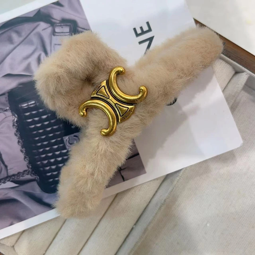 福袋毛毛抓夹咖色