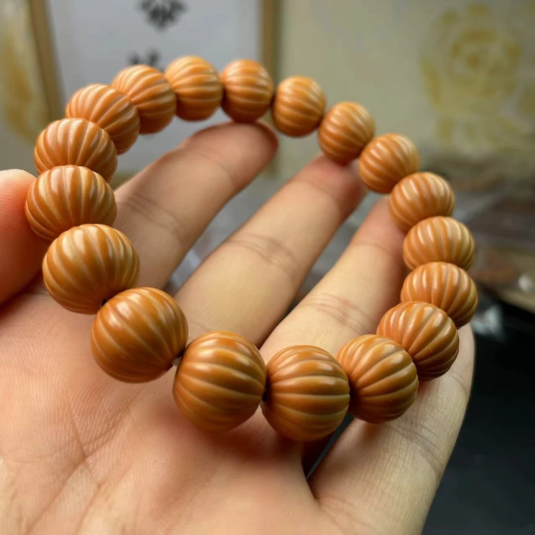 猴头南瓜珠手串文玩雕刻