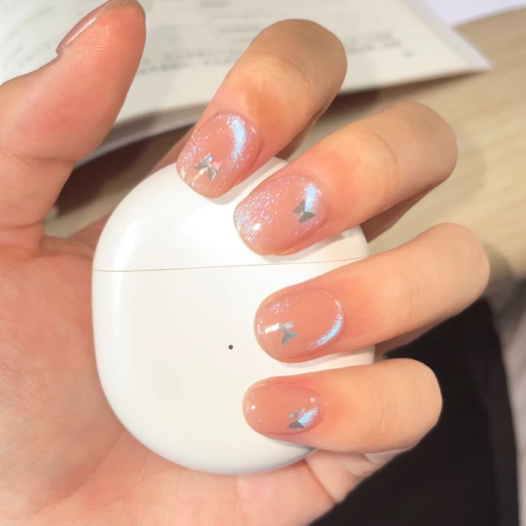 【蓝眼泪】sunsun猫眼纯手工穿戴甲小短甲纯欲爆火轻奢穿戴甲