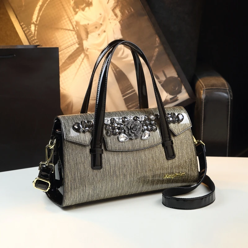 【长34高20宽12】2024新款轻奢时尚大气高档手提斜挎包真皮女包