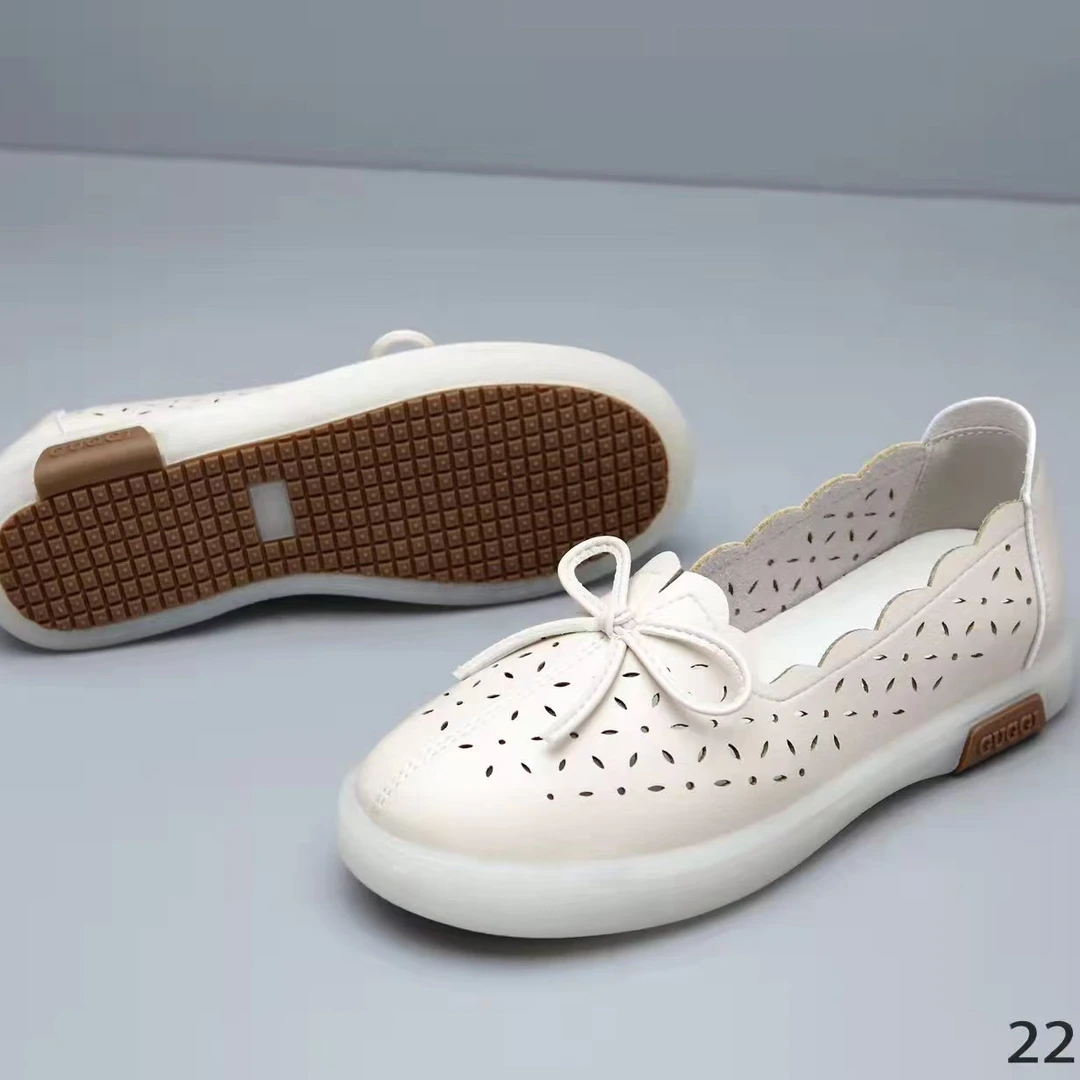 2218春夏女士气质时尚浅口百搭软底软面平底妈妈鞋中老年单鞋