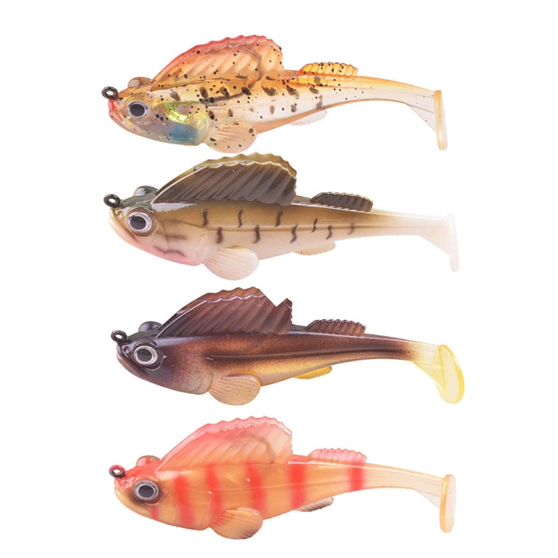 路亚饵防挂底包铅鱼饵T尾软饵远投跳跳鱼淡水海钓黑翘嘴鲈鱼鳜鱼