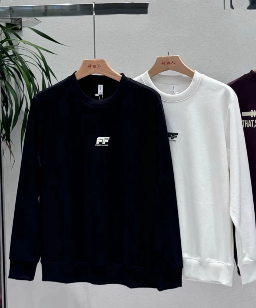 36613加厚不加绒男士长袖休闲百搭圆领套头卫衣