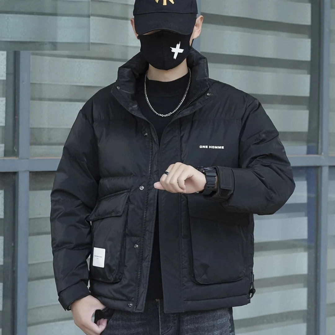 6610男士短款休闲立领冬季轻羽绒