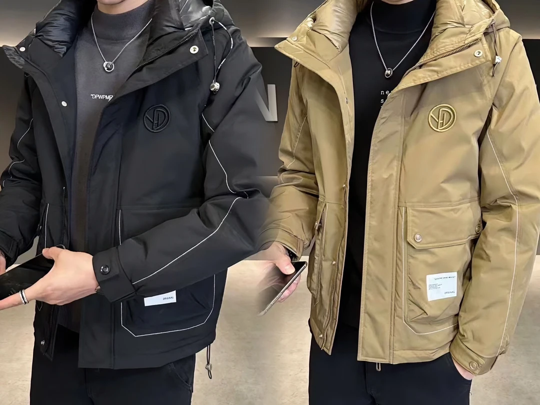 113男装羽绒服休闲连帽保暖冬季时尚短款外套