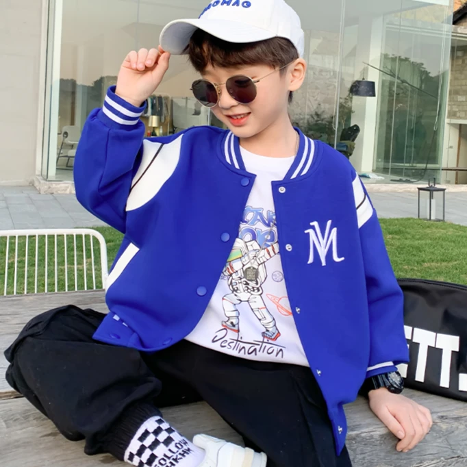 左西【小码福利】左西男童春秋洋气外套中大童棒球服童装