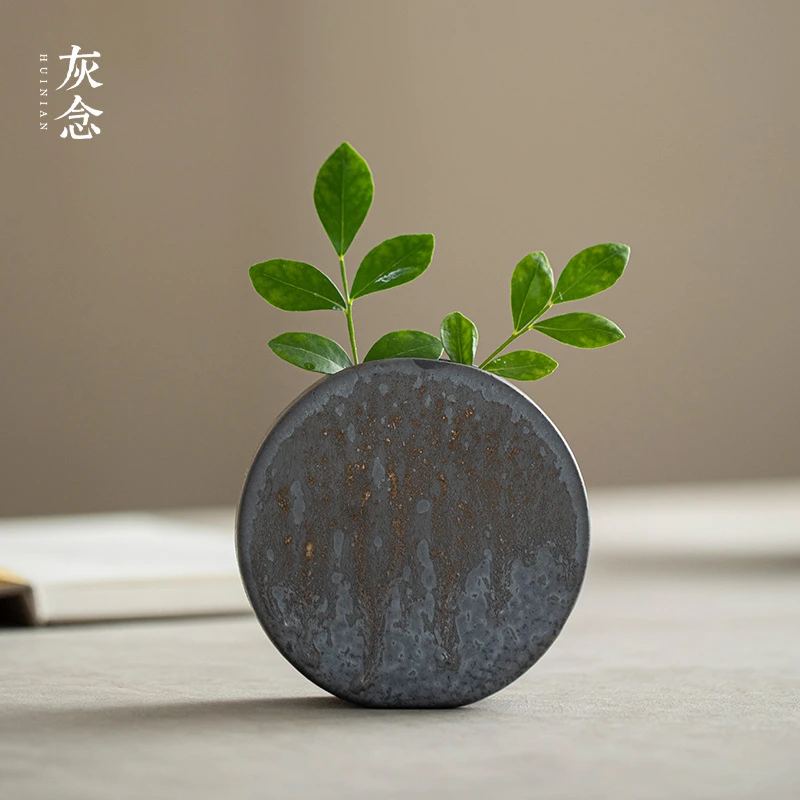 宽窄.灰念-破晓花器 迷你小花瓶禅意花插摆件创意插花摆设客厅