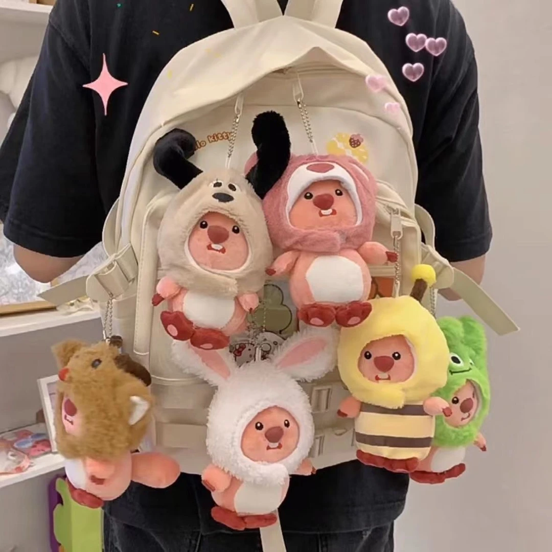 可爱loopy公仔玩偶露比玩偶鼻涕猪头套海狸挂件少女心鲷鱼烧挂饰1