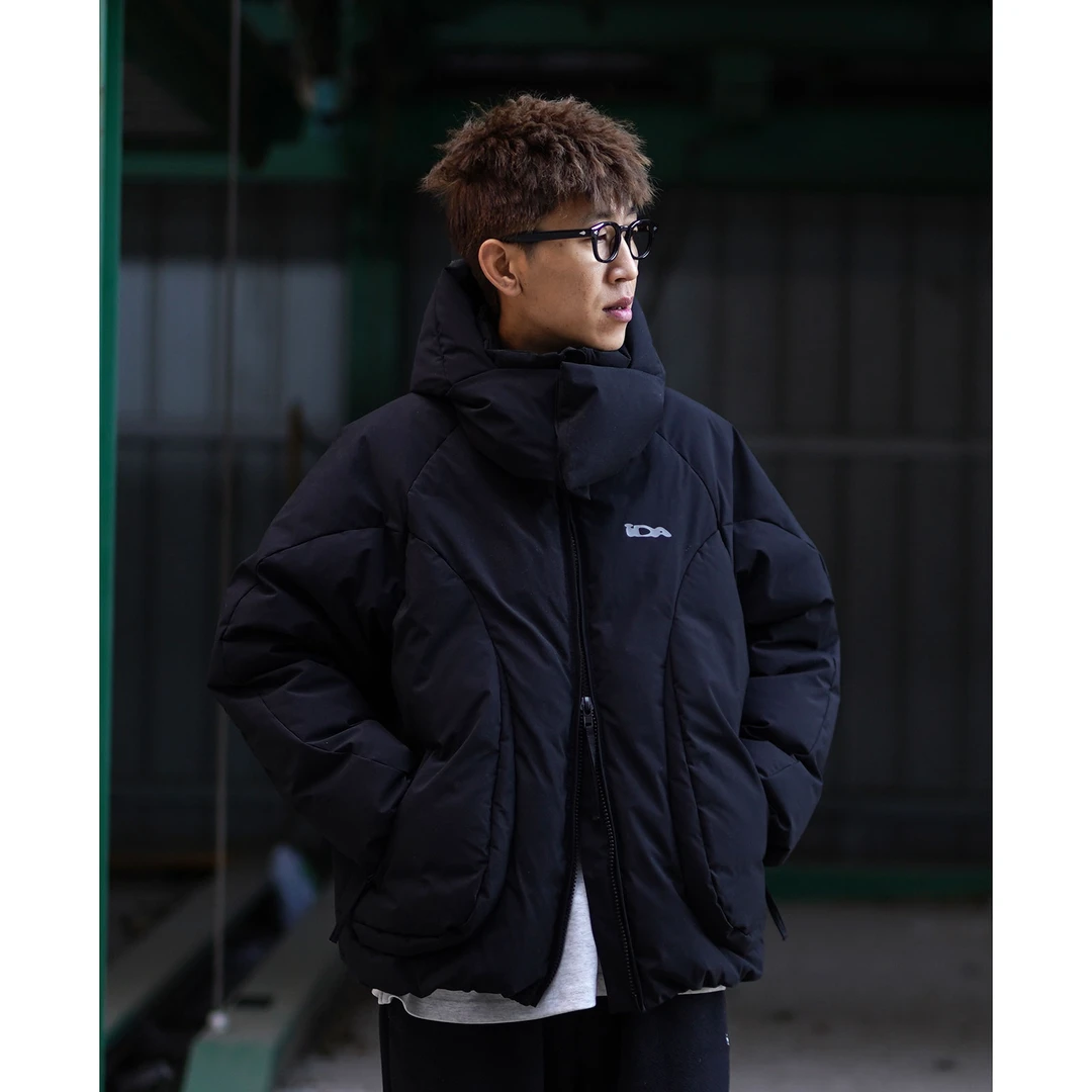 新国标90白鸭绒！日系宽松休闲可脱卸帽加厚白鸭绒羽绒服男冬季