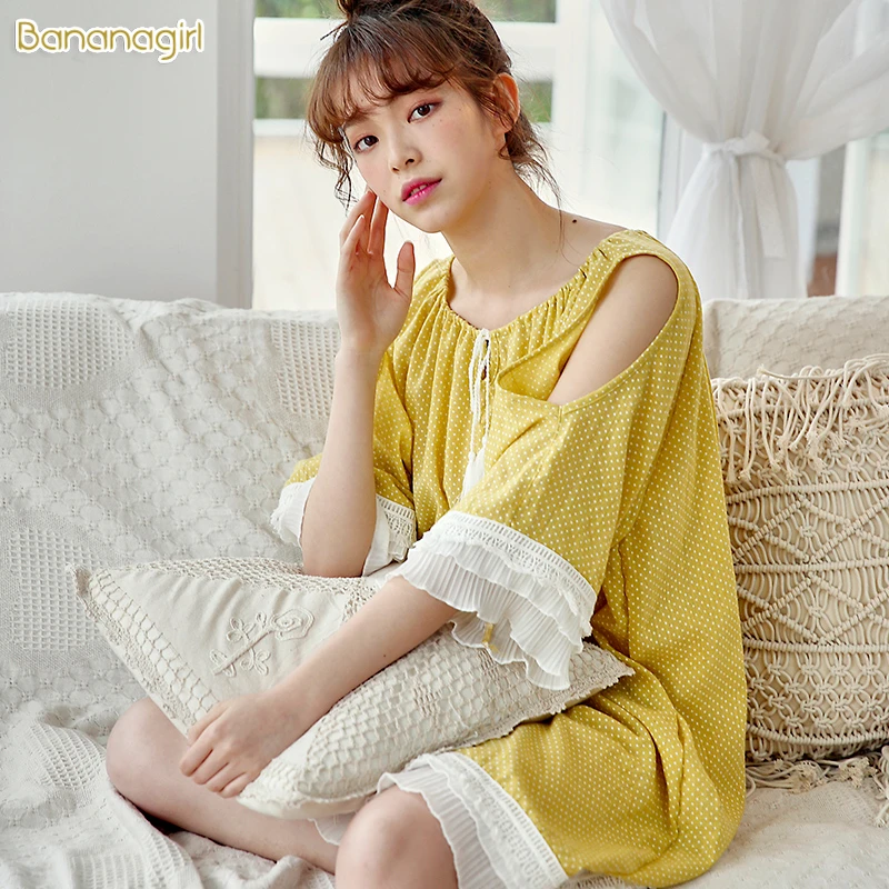 香蕉女孩睡衣女性感美背睡裙女清凉薄吊带睡裙女夏女甜美公主风