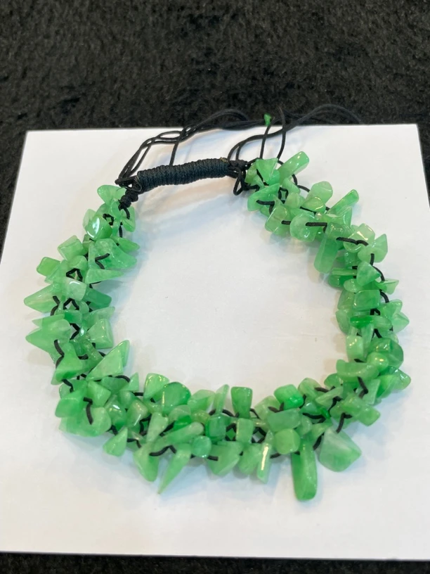 苹果绿蜜蜜织手链，手工，百搭