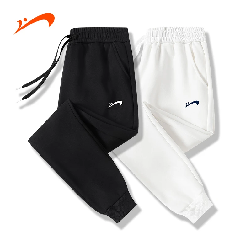 贵人鸟秋季休闲裤宽松百搭男女运动纯色卫裤修身束脚时尚简约长裤