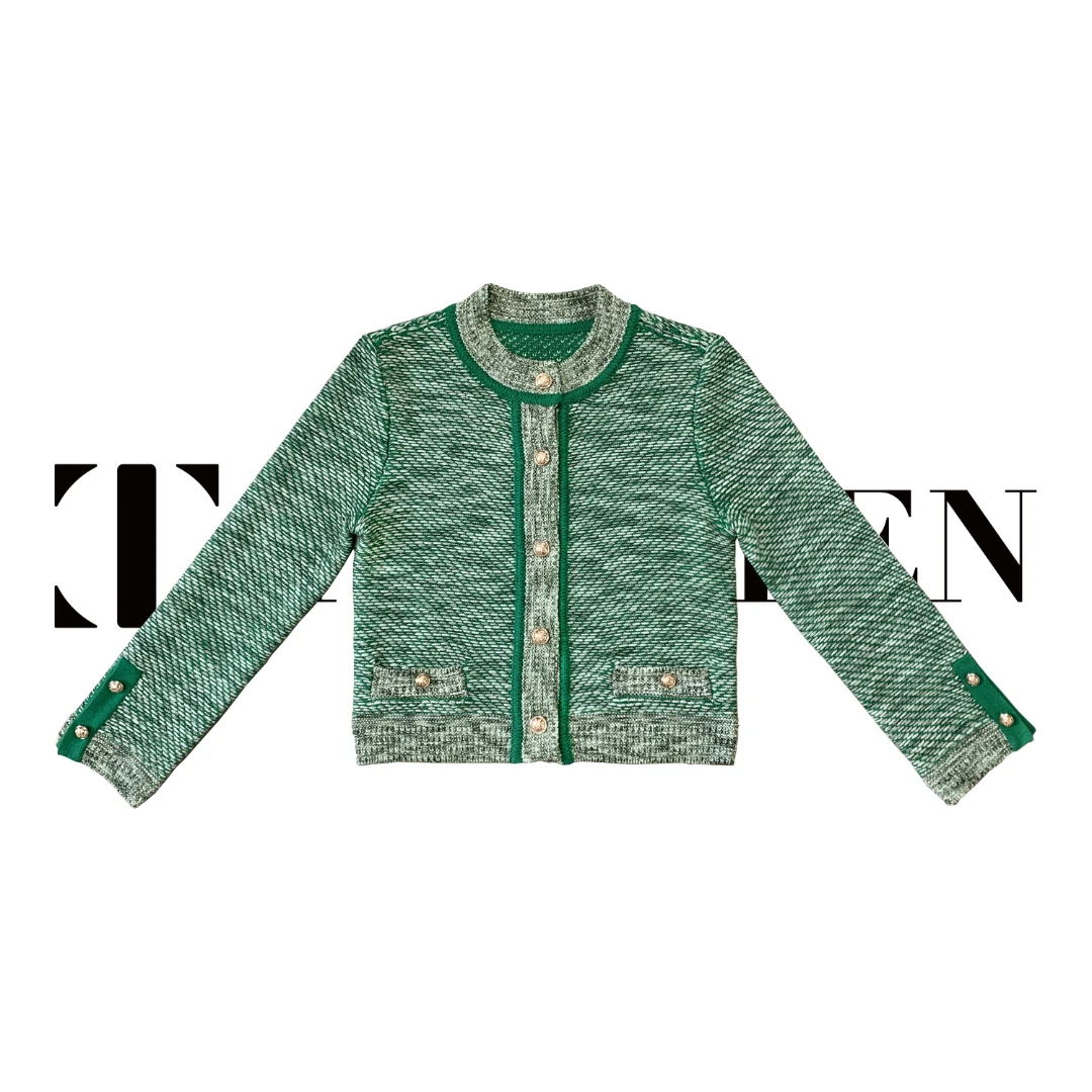 TINY TEN 莫奈系列小香风定制艺术纱设计感外套