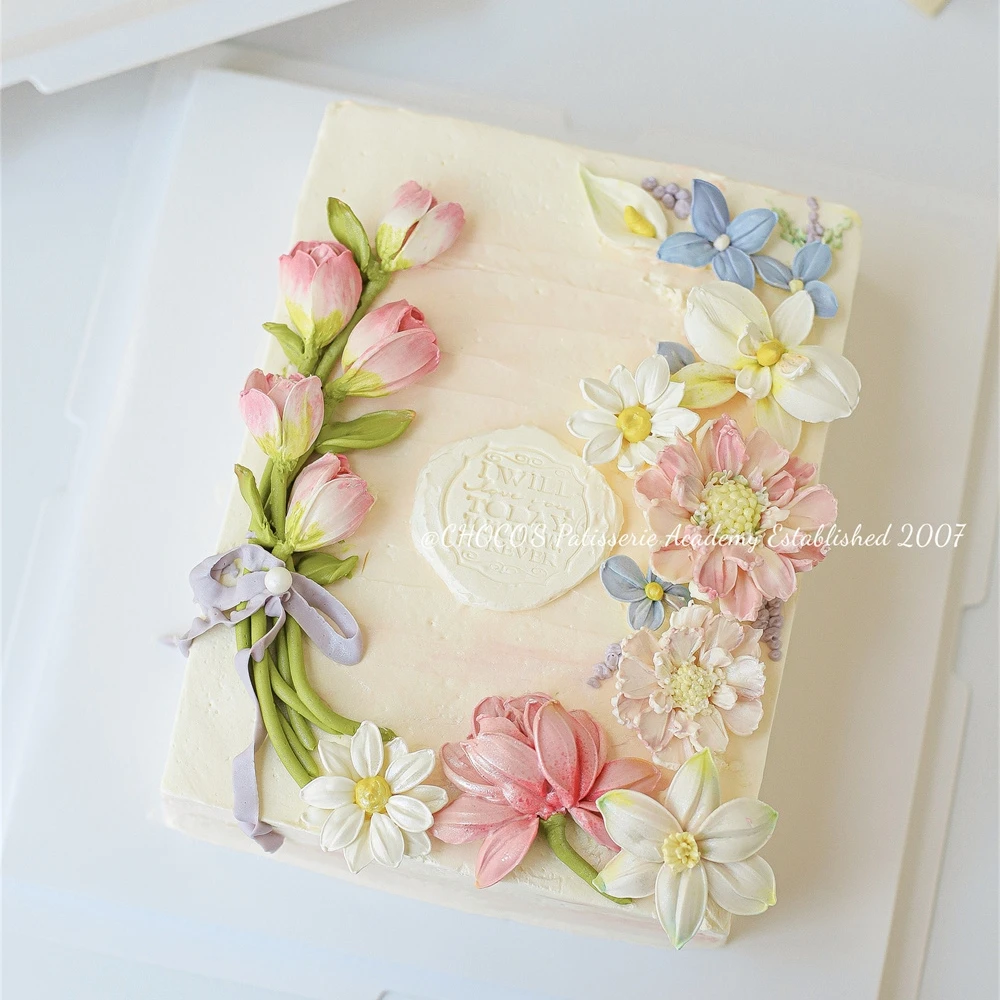立体刮刀花综合课（色彩+花型+整体）