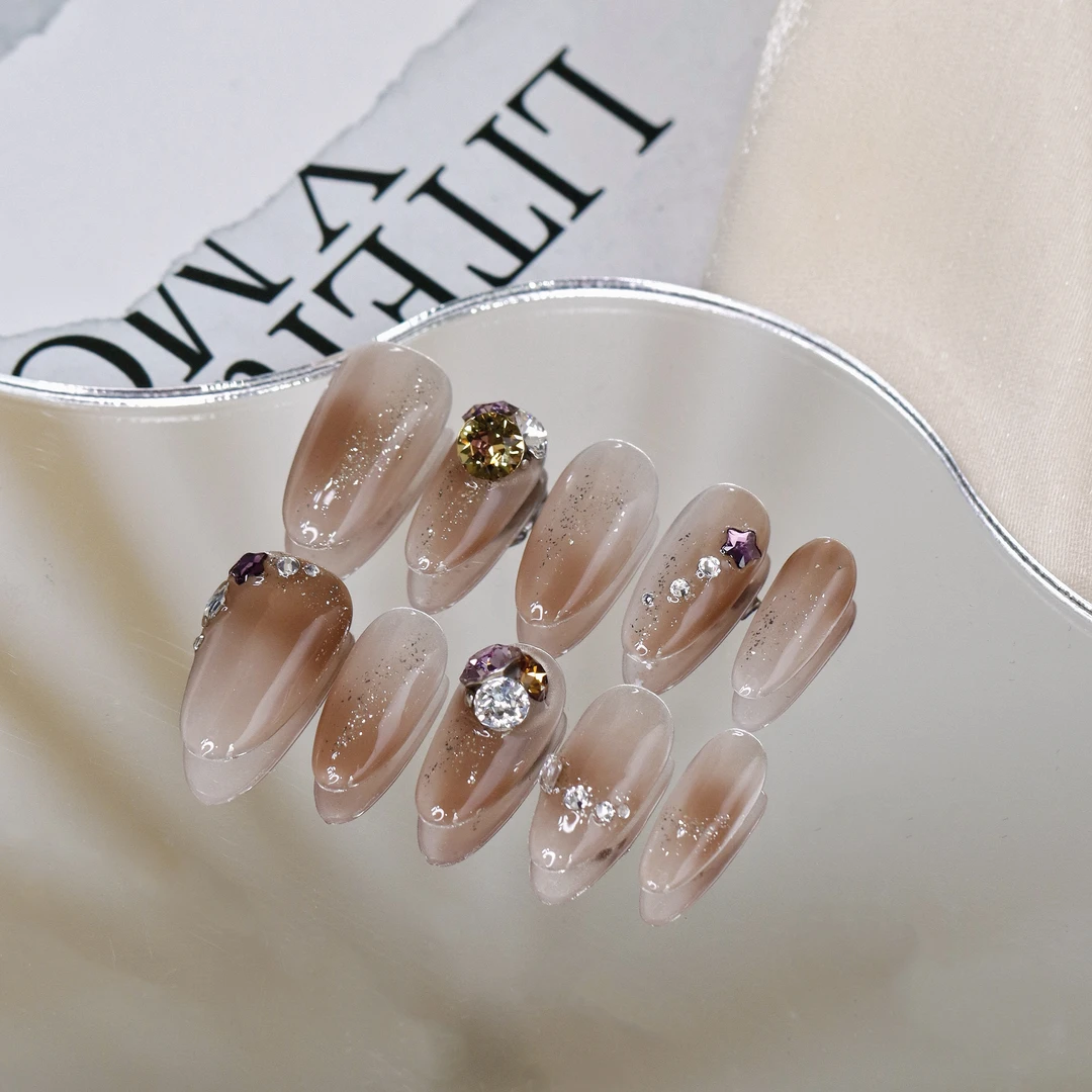 郭小双穿戴甲【假日】全华版手工穿戴甲10片盒装-H30279