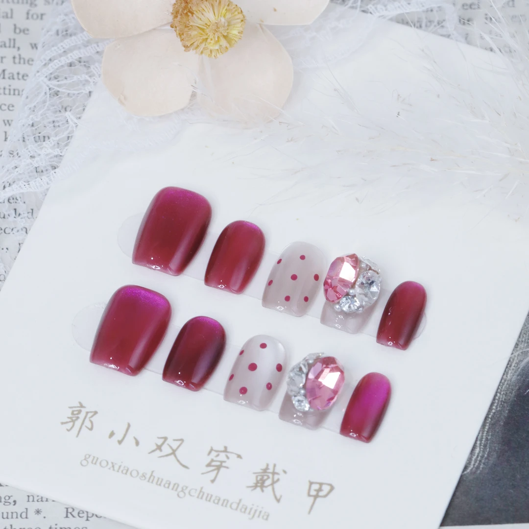 郭小双穿戴甲【芭比】全华版手工穿戴甲10片盒装-H30226