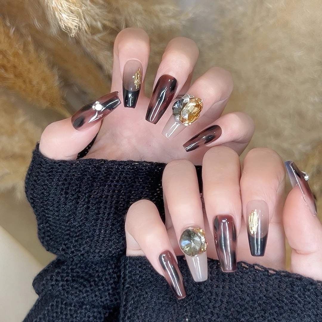 郭小双穿戴甲【小野豹】全华版手工穿戴甲10片盒装-H30353