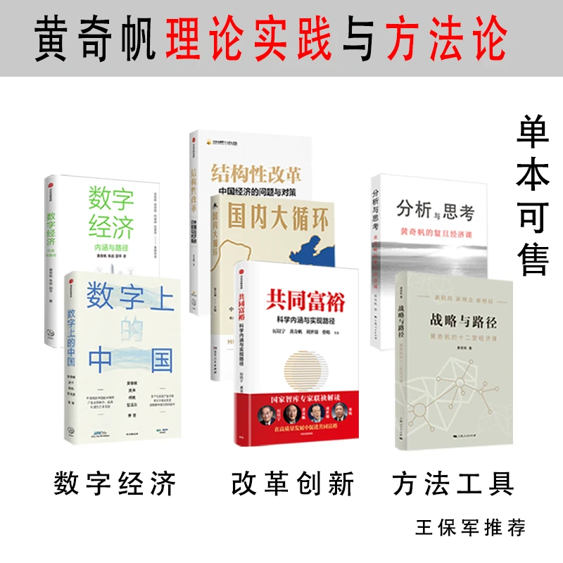 黄奇帆的理论实践与方法 单册/套装 黄奇帆作品集 商业财富