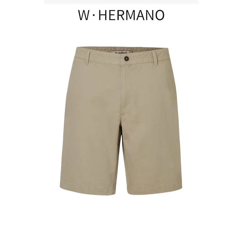 W·HERMANO男士短裤夏季男款短裤简约时尚舒适百搭