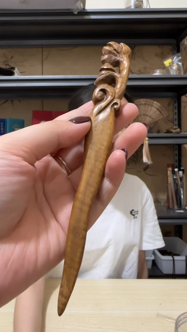 【闪购商品】沉香手把件顺化野料发簪50号