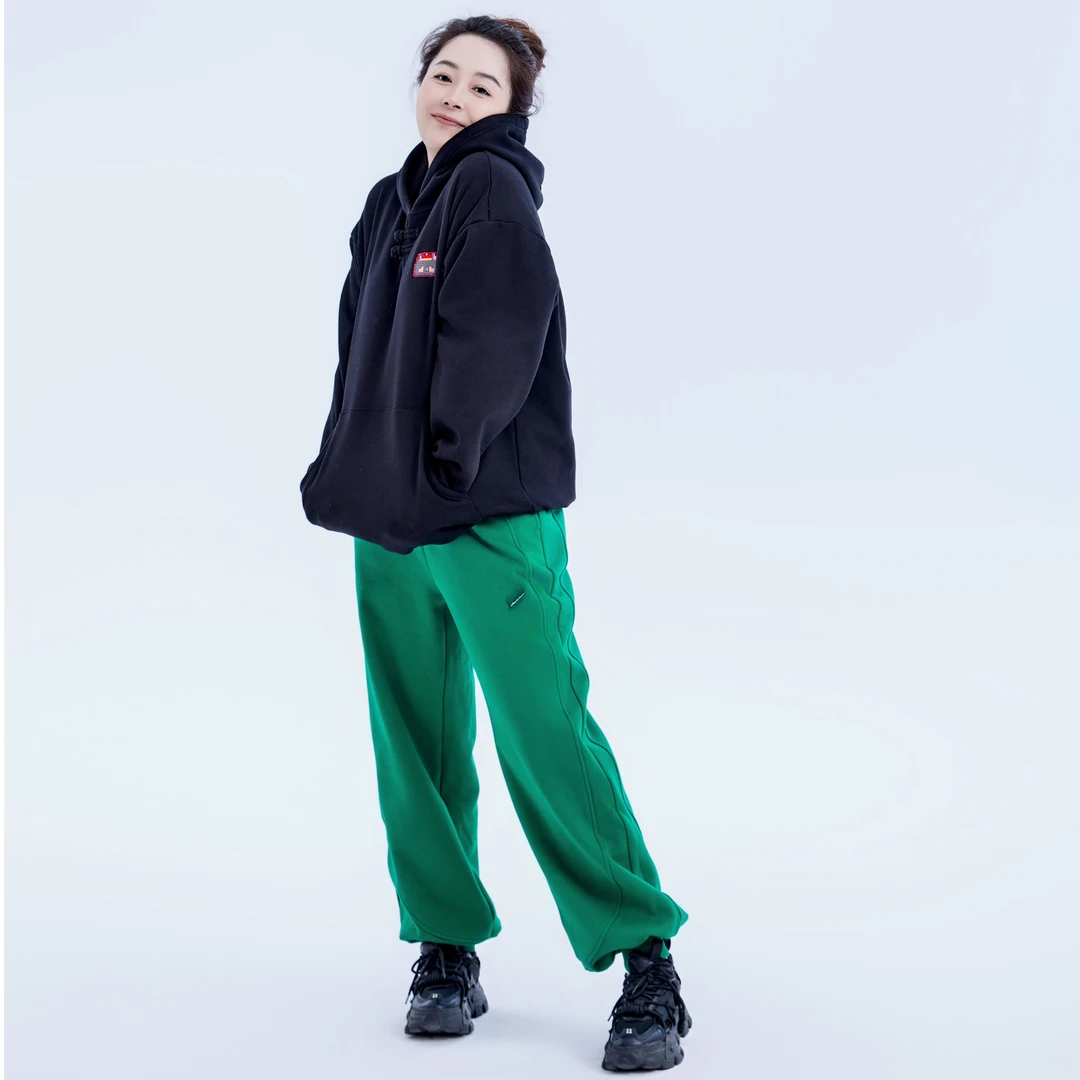 JUICY&JOANNA/橘子樱桃微灯笼型贴标卫裤