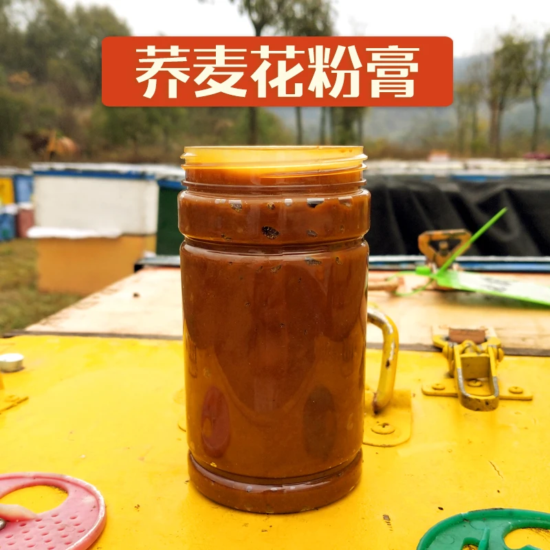 荞麦花粉膏5斤繁蜂口粮营养清香哈密瓜味道天然优质