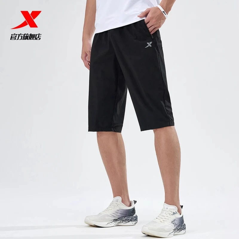 XTEP/特步梭织运动裤男七分裤夏季时尚休闲百搭舒适透气运动男裤