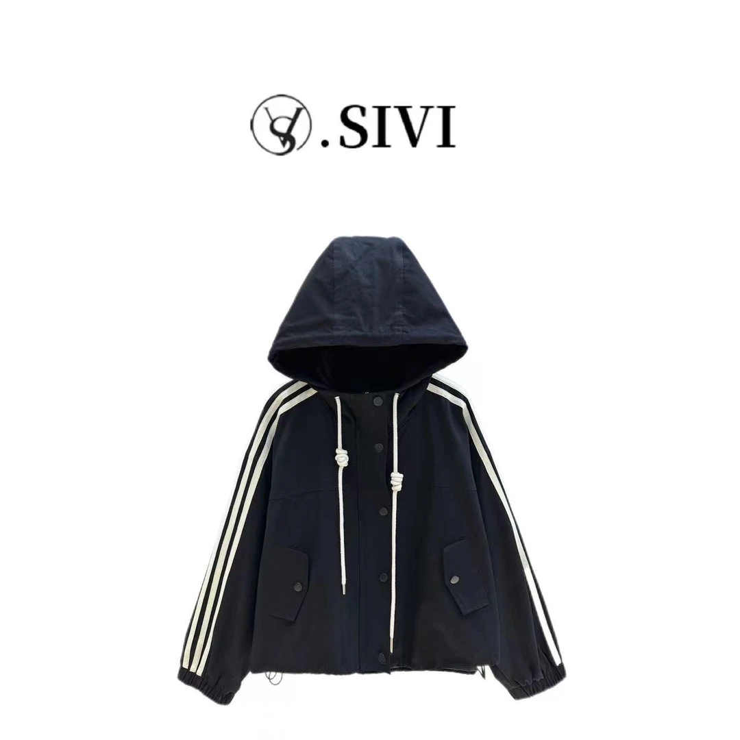 熙薇休闲防风外套【风花雪月】2024早秋新款时尚休闲百搭上衣F6338