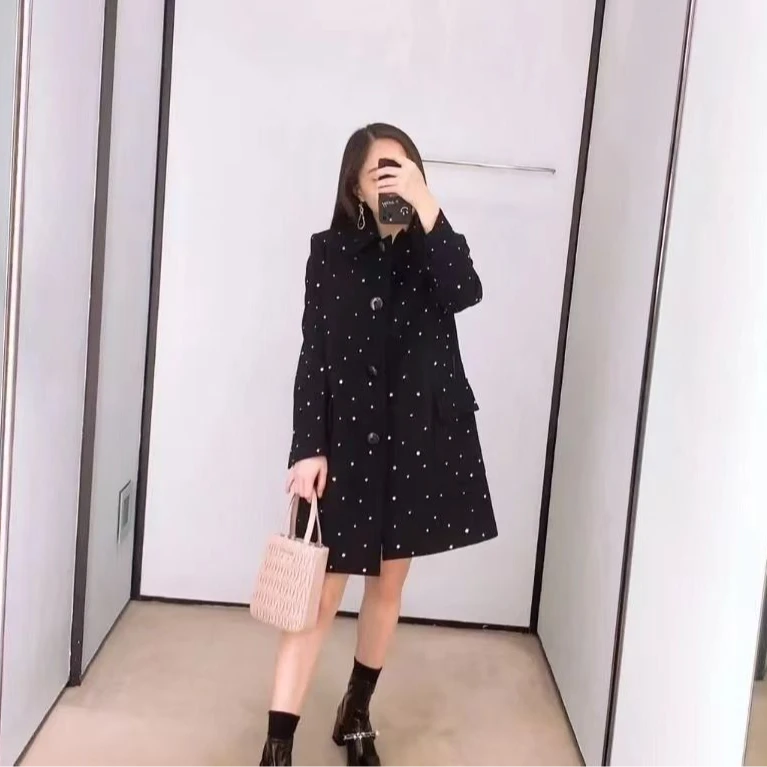 miumiu/谬谬榛榛精选/99新/vv00250/谬谬大衣/38码