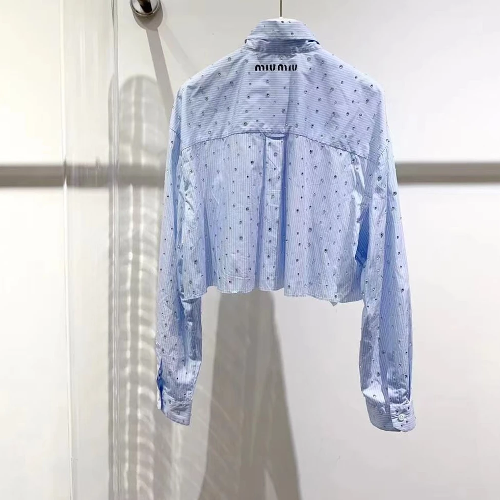 miumiu/谬谬榛榛精选/99新/vv00218/谬谬衬衫/38码