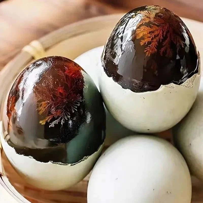 新店福利正宗松花鸭皮蛋传统无铅工艺溏心变蛋/皮蛋松花蛋6枚360g