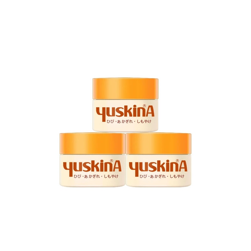 日本yuskin悠斯晶维生素手足乳霜滋润保湿补水4g*3罐