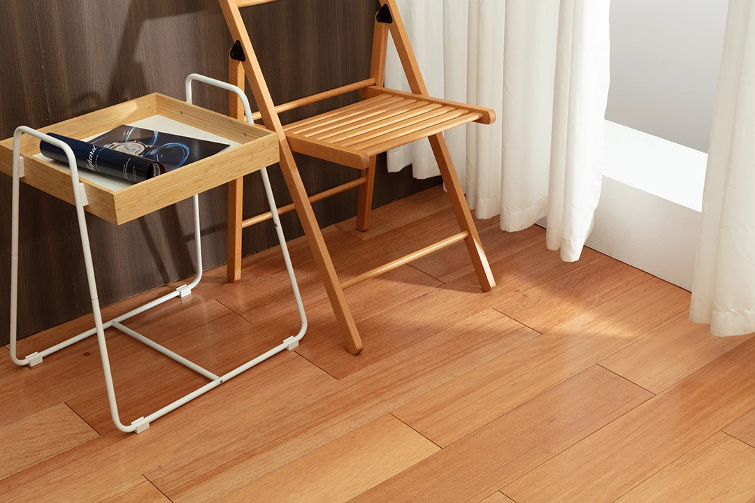 水晶之恋进口纯实木室内环保平口番龙眼金花梨原木风奶油轻奢极简