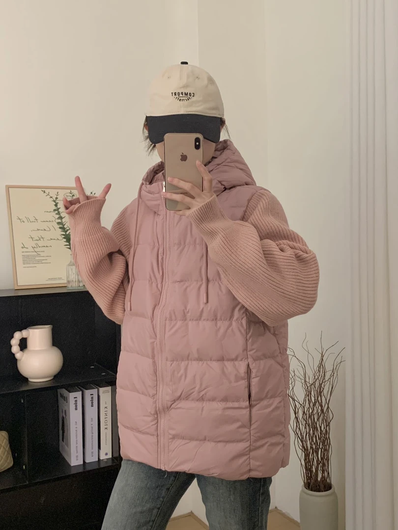 12199羽绒服女中长款2024中长款新加厚款冬装高级感90白鸭绒时尚