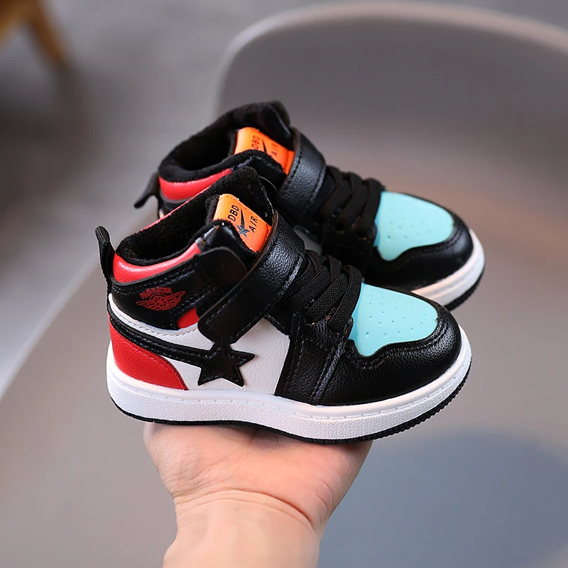 小孩儿童鞋子女1-6岁3男童加绒运动鞋小童薄绒二棉鞋婴幼儿学步鞋