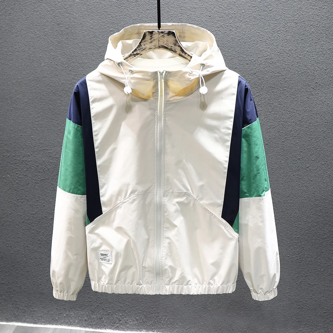 连帽加厚棉衣外套男士宽松潮牌秋冬季拼接情侣冲锋衣休闲男生夹克