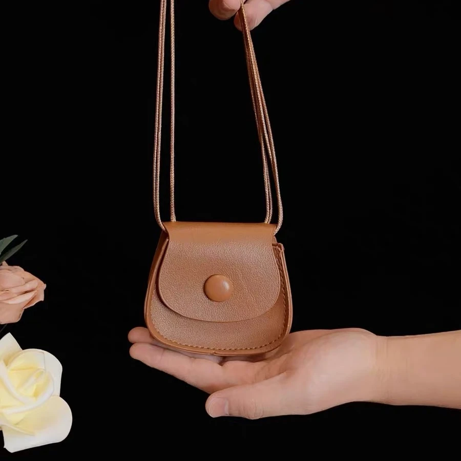 迷你小包包2024夏季新款马鞍包复古小众单肩斜挎包女宝包包